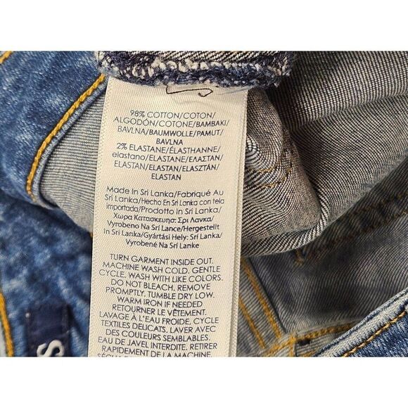 (3/$35) Chaps Womens Size 8 Skinny Slim Leg Madden Pockets Denim Blue Jeans - Picture 6 of 11